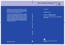 Against the Tide. Critics of Digitalisation