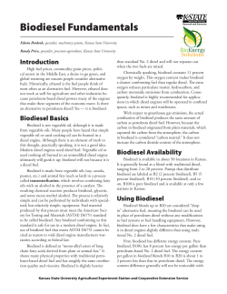 MF2906 Biodiesel Fundamentals - KSRE Bookstore
