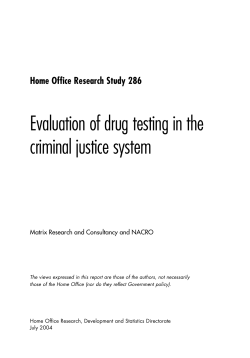Home Office Research Study 286