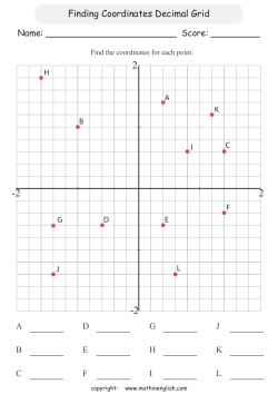 Finding Coordinates Decimal Grid