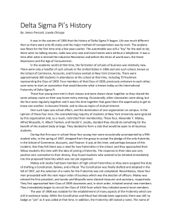 Delta Sigma Pi`s History