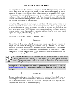 problem #1: wave speed