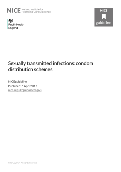 Sexually tr xually transmitted infections: condom ansmitted infections