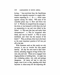 lowing: "Any survivors from the Isandlwana disaster are urgently