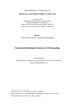 Social and Ideological Sources of Partisanship