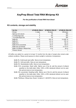 AxyPrep Blood Total RNA Miniprep Kit