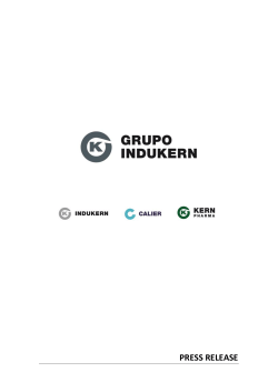 press release - Grupo Indukern