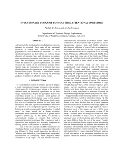 EVOLUTIONARY DESIGN OF CONTEXT