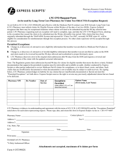 LTC CTO Request Form (to be used by Long