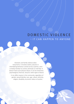 Domestic Violence - It can happen to anyone