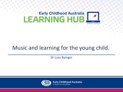Music and learning for the young child.