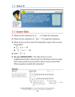 Solve It! - MathChamber