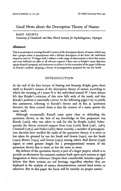 Good News about the Description Theory of Names