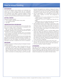 How to Induce Vomiting - North Alabama Animal Hospital