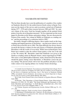 Naukratis Revisited - Centuries of Darkness
