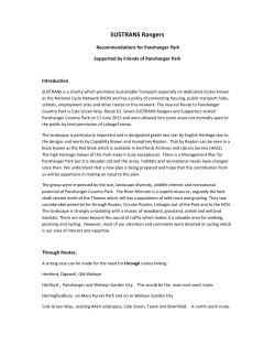 SUSTRANS Ranger Recommendations