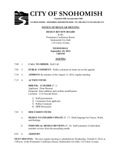 design review board minutes