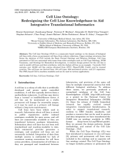 Cell Line Ontology: Redesigning the Cell Line