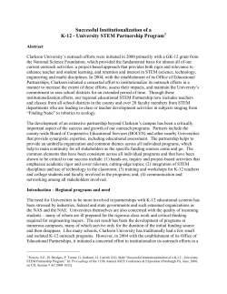 Successful Institutionalization of a