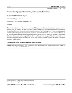 ECORFAN Journal Transnational gangs: citizenization, violence and