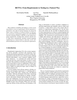 RETNA: From Requirements to Testing in a Natural Way