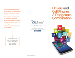 Drivers and Cell Phones: A Dangerous