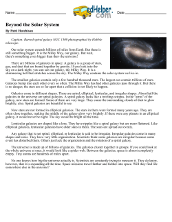 Beyond the Solar System