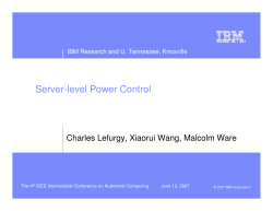 Server-level Power Control