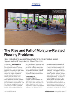 The Rise and Fall of Moisture