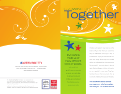 Growing Up Together - Autism Society of America