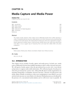 Media Capture and Media Power.
