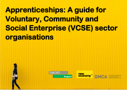 Apprenticeships: A guide for Voluntary, Community and Social