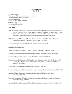 Curriculum Vitae - PSU CAS