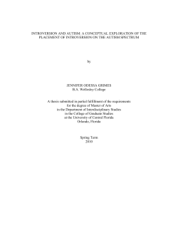 INTROVERSION AND AUTISM