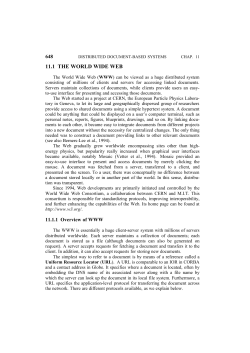 11.1 the world wide web
