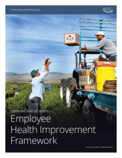 Employee Health Improvement Framework