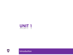 UNIT 1 - Weber State University