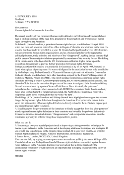 AI NEWS JULY 1998 Final text AI Index: NWS 21/04/98 The