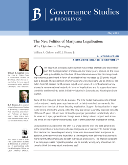 The New Politics of Marijuana Legalization