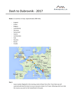 Dash to Dubrovnik - 2017