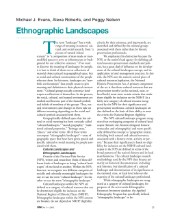 Ethnographic Landscapes