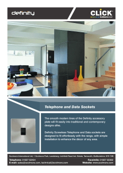 Definity Telephone and Data sockets