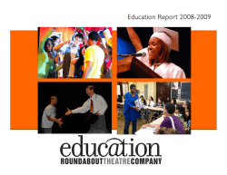 Education Report 2008-2009 - Roundabout Theatre Company