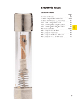 Electronic fuses - Cooper Bussmann