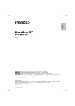 HumidAire 2i&trade; User Manual