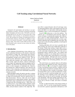 Cell Tracking using Convolutional Neural Networks