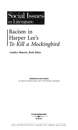 To Kill a Mockingbird