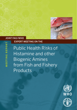 Public Health Risks of Histamine and other Biogenic Amines from