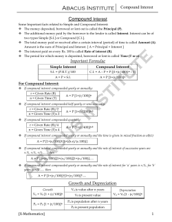 Abacus Institute Compound Interest