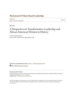 A Perspective on Transformative Leadership and